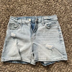Art Class Blue Distressed Denim Shorts